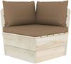 vidaXL Garten-Paletten-Ecksofa mit Kissen Imprägniertes Fichtenholz 3063356 Bild 2