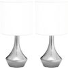vidaXL Tischlampen 2 Stk. Touch-Sensor Weiß E14 51040 Bild 3