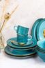 Mäser 931944 Tafelservice Prospero für 4 Personen, Porzellan, blau (1 Set, 8-teilig) Bild 4