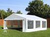 Party-Zelt Festzelt 6x6 m Garten-Pavillon -Zelt PVC Plane 700 N in weiß Wasserdicht Bild 2