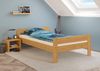 Erst-Holz Breites Einzelbett 120x200 Kiefer Echtholz in Eicheton gebeizt mit Rollrost Bild 2