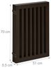 Braunes Absperrgitter 70 cm Bild 5