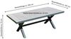 LECO Tisch MANHATTAN, Aluminiumgestell anthrazit, Keramikfliesen in Holzoptik, 205x101x74 cm Bild 2