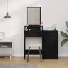 vidaXL Schminktisch mit Regal Schwarz Eichen-Optik 50 x 41 x 140 cm 865128 Bild 4