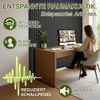 TRESKO® 2 Stück Akustikpaneele Holz 120×60 cm inkl. 4x Kleiderhaken | Wandverkleidung Eiche Schwarz als 3D Lamellenwand | Holzpaneele Paneele für Schallschutz | Akustik Wandpaneele mit Montageset Bild 3