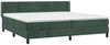 vidaXL Polsterbett mit Matratze Dunkelgrün 200x200 cm Samt, Härtegrad: H2 [3131042] Bild 3