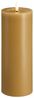 Moods & More LED-Blockkerze in Honey Mustard mit Schmelzeffekt – Ø 7 4 cm x H 20 cm Bild 1
