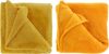 Teddy-Decke 150 x 200 cm » Kuscheldecke 'Torvah' » Wohndecke strahlend gelb / mango » Couchdecke Teddy Fleece - Mango Bild 2
