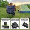 HOMECALL Campingstuhl Übergroßer Klappstuhl mit hoher Rückenlehne, XXL Faltstuhl Gepolstert (Bis 360KG Belastbar, 2 St), Robust und Zuverlässig klappstuhl für Outdoor, Balkon, Garten Bild 3