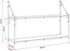 vidaXL Wandregal Wandhalterung Altholz 80 x 21 x 51 cm Metall PB 8010898 Bild 4