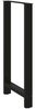 vidaXL Bartischbeine Schwarz 2 Stk. 60x(110-111) cm Stahl 4013356 Bild 4