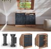 Dachschrägenschrank Rion Schwarz Beton 60 x 81.6 cm mit 2 Türen, Schrankkorpus 60 cm Tiefe Vicco Bild 5