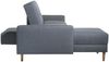 Just Cool Funktionssofa Flachgewebe Denim Blue Erle Natur Bild 5