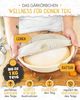 KRUSTENZAUBER Gusseisen Topf Brot Backen im XXL Set - Brotbackform mit Deckel inkl. Gärkorb, Schneebesen, Bäckermesser, Teigschaber, Brotschlinge und mehr - Perfektes Brotbacktopf Set für Anfänger Bild 4