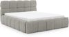 MEBLINI Polsterbett 160x200 mit Lattenrost ohne Matratze - SALERNO - Grau Boucle - Bubble Bett - Cloud Bett - Marshmallow Bed - Kopfteil Bett mit Stauraum Bild 2