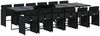 vidaXL 13-tlg. Garten-Essgruppe mit Kissen Schwarz Poly Rattan 3277890 Bild 2