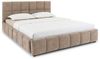 IDIMEX Polsterbett EMILIA, Bett 140x200 cm mit Lattenrost und gepolsterter Steppung Braun Bild 3
