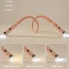 Sunicol LED Leselampe Hals Leselampe Buch, 3 Farben und 3 Helligkeitsstufen, Wiederaufladbar, Halslampe für Lesen Stricken Häkeln Nähen Campen Reparieren Bild 4