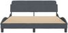 vidaXL Bettgestell "Dover" Dunkelgrau 160x200 cm Samt 373213 Bild 4