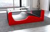 Couchtisch Wave - Büffelleder - schwarz-rot Bild 2