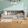 TavilaEcon Kinderbett Modernes Bett mit USB-Ladestation & Stauraum, 150kg Tragkraft, integrierte Steckdosen & Ablagefächer Bild 2