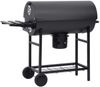 vidaXL Grillwagen mit Rädern und Ablagen Schwarz Stahl 115x85x95 cm 313636 Bild 5