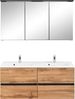 welltime Badmöbel-Set Lucca, (2-St), Doppelwaschtisch, Breite 120 cm Bild 2