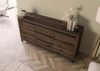 Sideboard Kernbuche 175x45x85 tabacco braun geölt VILLANDERS #209 Bild 2