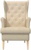 vidaXL Sessel Creme Stoff 42029924 Bild 2