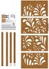 vidaXL Gartentor 100x200 cm Verwitterungsstahl Wellendesign 4100978 Bild 5