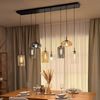s.luce Cruet Low Esstisch-Pendellampe 2 bis 5-flammig 120cm Klar Bild 4