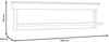 Wandboard >Kashmir< in Pinie Weiss - 122,8x33,8x24,5cm (BxHxT) Bild 5