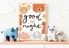 Poster Kinderzimmer Bilder Sonnenstrahlen Blumen Regenbogen Regen Herzen Mond Berge Gute Nacht · Wand Deko · Deko Print ohne Rahmen - 15x20cm / Regenbogen mit Wolke Bild 5
