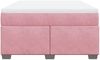 vidaXL Boxspringbett mit Matratze Rosa 160x200 cm Samt 3285298 Bild 4