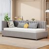 Multifunktionales Schlafsofa Samtstoff Tagesbett Sofa-Bett für Gäste Zimmer, Tagesbett, Schlafsofa, Sofa-Bett, gepolstert, stilvoll, komfortabel,Grau Bild 4