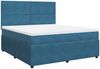 vidaXL Boxspringbett mit Matratze Blau 180x200 cm Samt 3294704 Bild 3