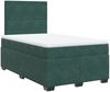vidaXL Boxspringbett mit Matratze Dunkelgrün 120x200 cm Samt 3293179 Bild 3