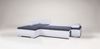 Ecksofa Camilla L-Form Kuntleder Weiß / Stoff Grau Bild 2