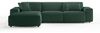 KAWOLA Sofa RANI Ecksofa Cord smaragd Recamiere links 71 x 189 x 299 cm Bild 3