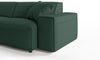 KAWOLA Sofa RANI Ecksofa Cord smaragd Recamiere links 71 x 189 x 299 cm Bild 4