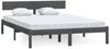 vidaXL Massivholzbett Grau Kiefer 200x200 cm [810169] Bild 2