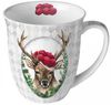 Ambiente Luxury Paper Products Becher Sommer, Blumen, Tiere, Pflanzen, Bäume, Herbst, Mug, Kollektion, 1-tlg, Porzellan Tasse, Becher 0,4 L Hirsch im Rahmen, Themes Animals, Winter, Geburtstag, Hochzeit, Valentinstag, Muttertag, Geschenke Bild 2