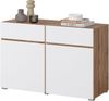 INOSIGN Sideboard Cross,Breite 119,5 cm, moderne grifflose Kommode,2 Türen/2 Schubkästen, Schubladenschrank,Anrichte mit viel Stauraum, Einlegeböden verstellbar Bild 3