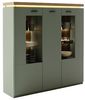 Highboard Marlena / Moniz, Holzwerkstoff, Grün, Holzfarben, 138 x 144 x 38 cm Bild 3