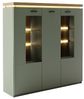 Highboard Marlena / Moniz, Holzwerkstoff, Grün, Holzfarben, 138 x 144 x 38 cm Bild 4