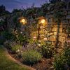 LED Solarleuchte, Blume, Crackle-Glas, Kugel, H 90 cm Bild 3