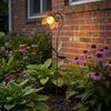 LED Solarleuchte, Blume, Crackle-Glas, Kugel, H 90 cm Bild 2