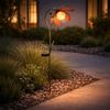 LED Solarleuchte, Blume, Crackle-Glas, Kugel, H 90 cm Bild 3