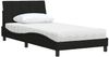 vidaXL Bett mit Matratze "Hanko" Schwarz 100x200 cm Stoff 3310512 Bild 4