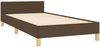 Bettgestell mit Kopfteil Dunkelbraun 90x190 cm Stoff [347378] Bild 4